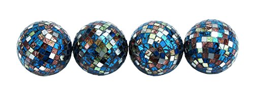 Benzara Shiny Discotheque Mosaic Ball Pvc Box Set