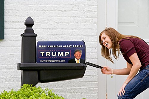 Donald Trump For President Mailbox with Flag- Made in America Steel Mailbox