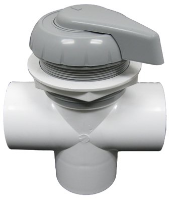 Balboa 11-4000gr Hydroair Hydroflow 2&quot Slip 3-port Gray Poolamp Spa Top Mount Diverter Valve