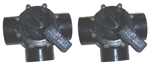 Jandy 4715 15-inch -2-inch Positive Seal Neverlube Valves 3 Port pair
