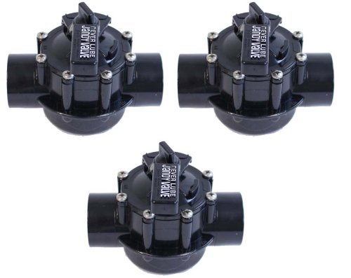 Jandy 4724 2 Port 1.5-inch -2-inch Never Lube Swimming Pool/spa Valve (3 Pack)