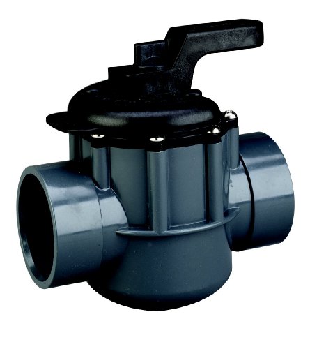 Pentair 263038 Stainless Steel GreyBlack Diverter Valve 2-Way 1-12-Inch 2-Inch slip outside PVC