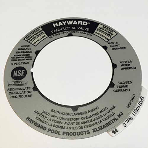Hayward Spx0710g Label Plate Replacement For Hayward Multiport And Sand Filter Valves