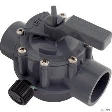 Jandy 1157 2-port 1-12 By 2-inch Positive Seal Valve Gray