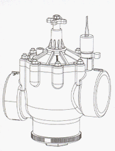 Irritrol 100p15 Century Plus Npt Threaded Valve With Flow Control 15&quot