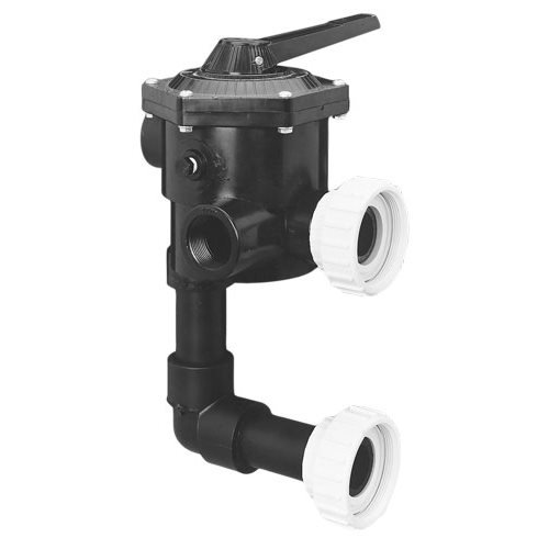 Sta-Rite 18201-0150 ABS 6-Position Multiport Valve 1 12 Inch Valve Port with 1 12 Inch Piping Union Connection Design