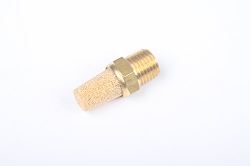Generic Brass Pneumatic Muffler Filter 14 Male NPT Noise Reduce Air Solenoid Valve Silencer Connector Pack of 5