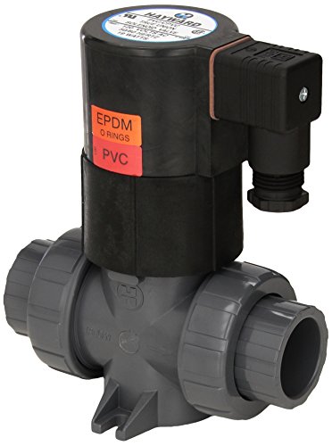 Hayward SV10100STE 1-Inch PVC NPD Design True Union Solenoid Valves with EPDM Seal and SocketThreaded End Connection