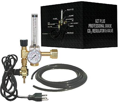 Hydroponics Co2 Regulator Emitter System With Solenoid Valve Accurate And Easy To Adjust Flow Meter Made Of