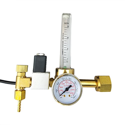 ProLabs CO2 Regulator w Solenoid Valve 4000 PSI Gauge 05-15 SCFH