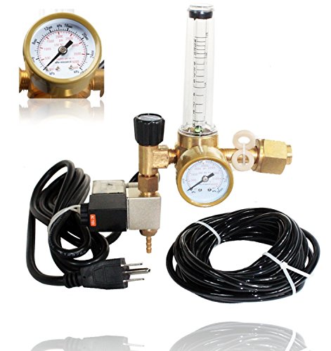 SPL Co2 Regulator Emitter System with Solenoid Valve Accurate and Easy to Adjust Flow Meter Made of High Quality Brass - Shorten up and Double Your Time for Harvesting