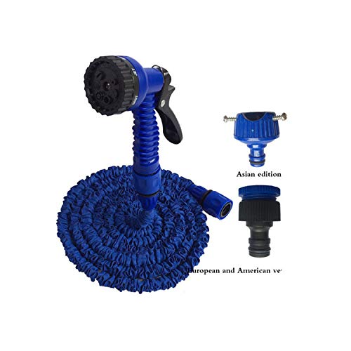 25-200FT Hot Expandable Flexible Garden Water Hose for Car Hose Pipe Plastic Hoses Garden Set to Watering with Spray Gun25ftNavy Blue