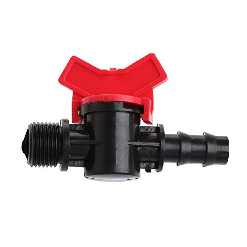 Poity 12 Thread to 16mm PE Pipe Valve Switch Connectors Garden Watering Irrigation