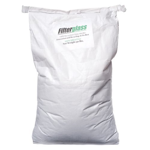 FilterGlass Alternative Filter Media for Pool Sand Filters - 50 Pounds