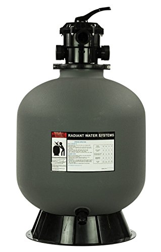 Rx Clear Radiant Swimming Pool Sand Filter With 6-way Valve, 24-inch