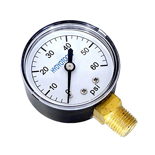 Standard Mount Pool Filter Pressure Gauge - 0-60 PSI