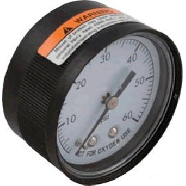 Super-pro 80960bu Pool Filter Pressure Gauge 0-60 Psi 14&quot Back Mount