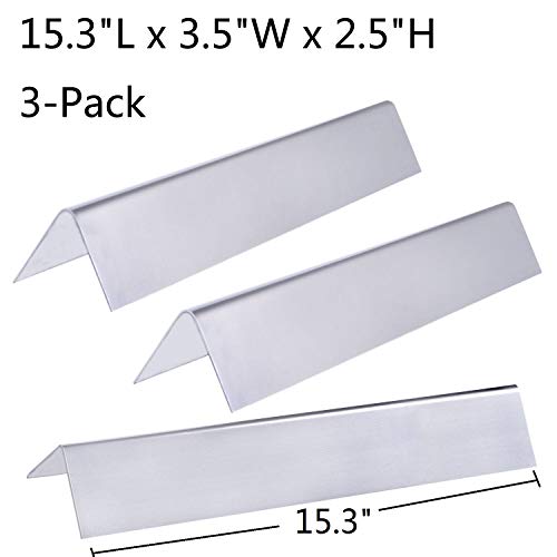 GGC 153 inch Flavorizer Bars for Weber Spirit  200 Series Spirit E210 S210 E220 S220 with Front Control Knobs Stainless Steel Flavor Bars Replacement for Weber 76353-Pack153x 35x 25