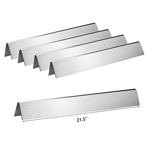 Hisencn 215 Inch 7535 Flavorizer Bars for Weber Spirit 200 E200 E210 S200 S210 with Side Control Stainless Steel 225 Heat Plates Replacement for Genesis Silver A Spirit 500 Gas Grills 7534