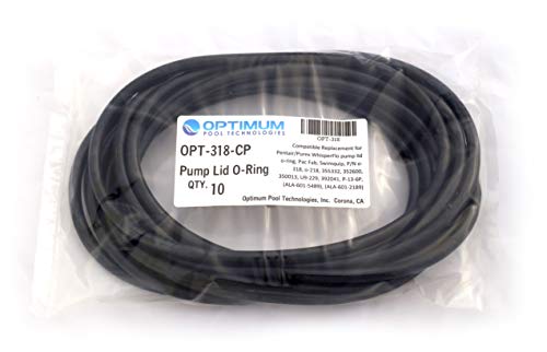Optimum Pool Technologies 350013 10 WhisperFlo IntelliFlo Pump Lid O-Rings 10 Pack - Replaces Pentair 350013 O-318