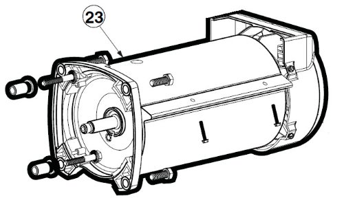 Hayward SPX3400Z1ECM 27-Horsepower Motor Assembly Replacement for Hayward SP3400VSP Series Pump
