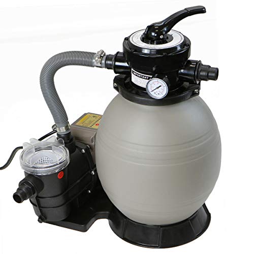 9TRADING 2640 GPH Self Priming Swimming Pool Pump with Timer 13 Sand Filter Above Ground