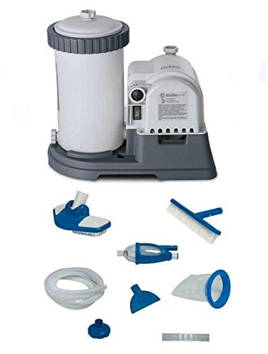 INTEX 2500 GPH GCFI Pool Filter Pump with Timer 633T Deluxe Maintenance Kit