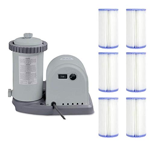 Intex 1500 GPH Easy Set Pool Pump Filter Cartridge with Timer GFCI  Filters