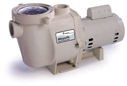 Pentair 011513 Whisperflo High Performance Energy Efficient Single Speed Full Rated Pool Pump 1 Horsepower 115