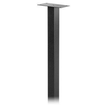 Salisbury Industries Pedestal In-ground Mounted for Roadside Mailbox Post - Black