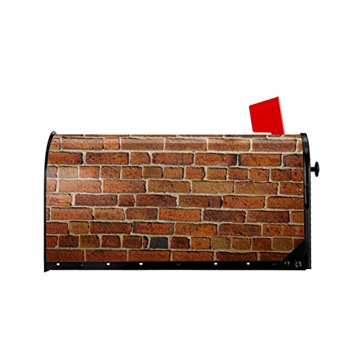 Foruidea Old Brick Wall Mailbox Covers Magnetic Mailbox Wraps Post Letter Box Cover Standard Oversize 255x21 Mailwrap Garden Home Decor
