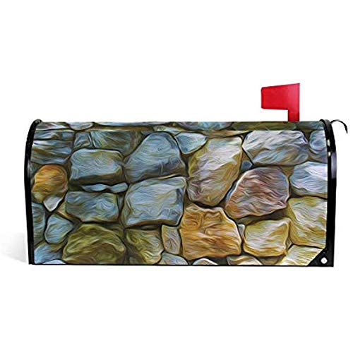 Mailbox Cover Magnetic 65 X 19 Inch Standard Size Painting Stone Wall Mailbox Cover