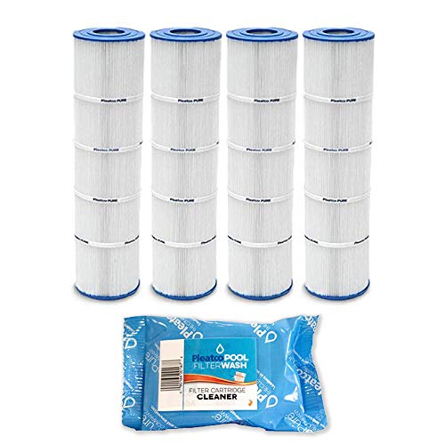 4 Pack Pleatco Cartridge Filter PJAN145-PAK4 Jandy CL 580 4 Pack w 1x Filter Wash