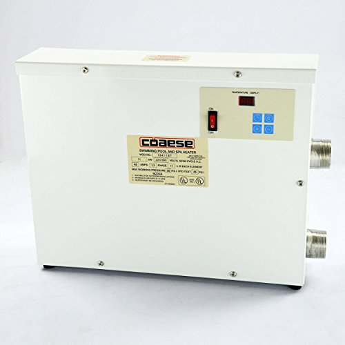 ELEOPTION 55KW 220V Electric Water Heater Swimming Pool SPA Home Bath Hot Tub Thermostat Excellent Working Perceformance