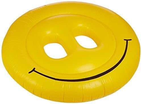 USA Warehouse Swimline 9053 Smiley Face 72 Fun Island Swimming Pool Float Lounger Beach Lake -PT HF983-1754387919