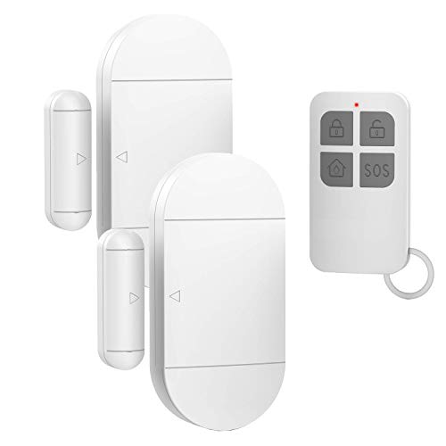 Door Window Pool Alarm130dB Wireless Magnetic Sensor Anti-Theft Door Alarms for Kids SafetyHome Store Garage Apartment Business Security 2 Alarm Sensors  1 Remote Control