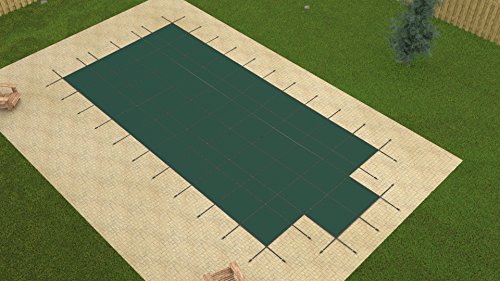 16x32 Rectangle GREEN MESH In-Ground Swimming Pool Safety Cover w4x8 CES