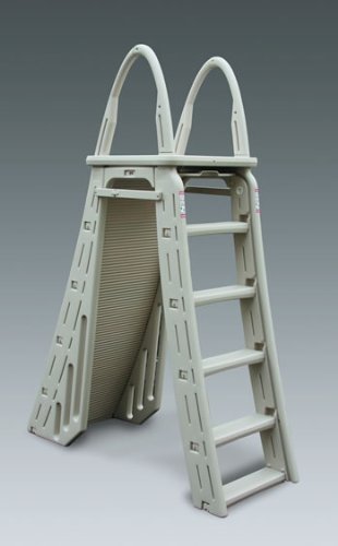 Confer Plastics A-frame 7200 Above Ground Adjustable Pool Roll-guard Safety Ladder