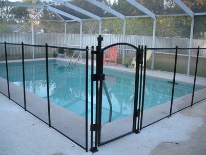 Sentry Safety Pool Fence Ez-guard 4 Tall Self Closing  Self Latching Mesh Child Safety Pool Fence Gate Kit For