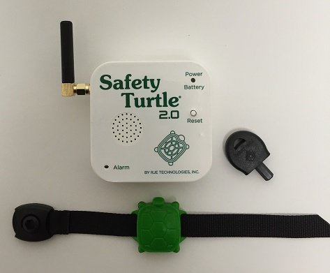 New Safety Turtle 2.0 Child Immersion Pool/water Alarm Kit - 2 Wristbands