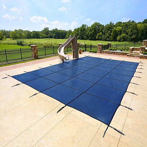 18x36 Blue Mesh - Rectangle Inground Safety Pool Cover - 15 Year Warranty - 18 ft x 36 ft In Ground Winter Cover