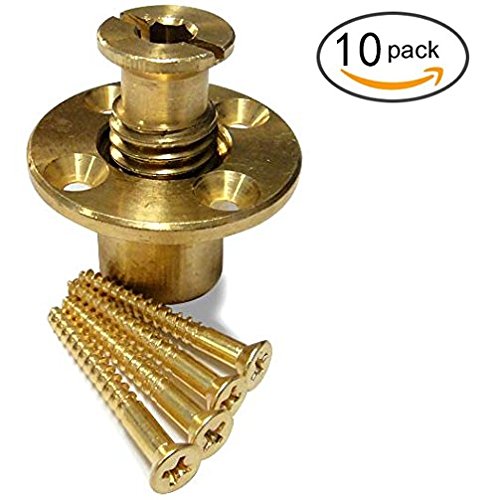 Wood Grip&reg Wood Deck Brass Anchor For Pool Safety Cover - 10 Pack