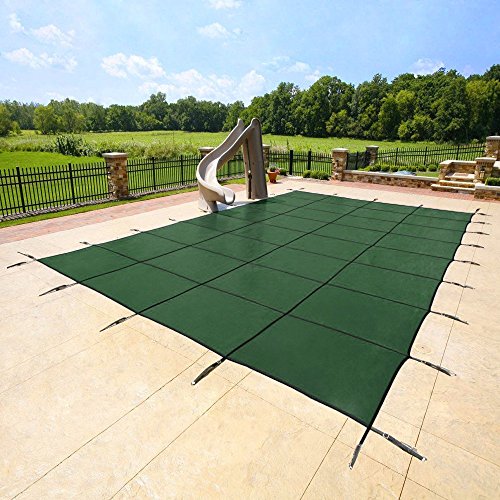 Yard Guard Deck Lock Rectangle Mesh 18x36 Inground Swimming Pool Safety Cover