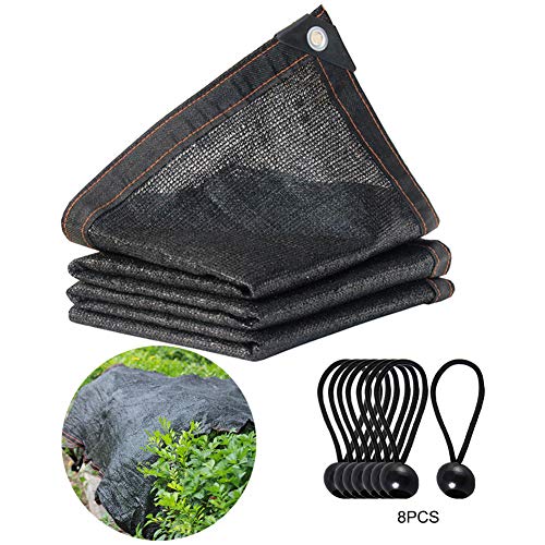 SYLOTS 70 Sunblock Shade Cloth 656X656 FT for Plant Cover Greenhouse Barn Kennel Pool Pergola or Swimming Pool Protection Plants Flowers Pet Include 8 Pcs Ball Ropes