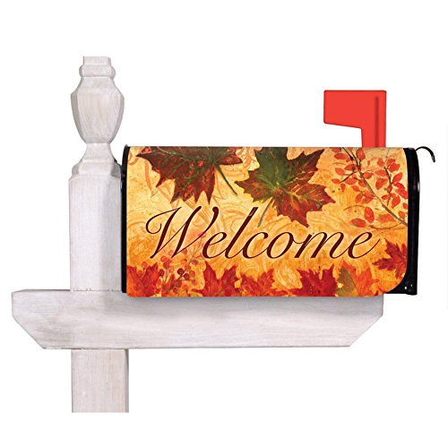 Fall Leaves Mailbox Cover 18 In X 24 In