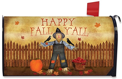 Happy Fall Y'all Scarecrow Mailbox Cover Primitive Autumn Briarwood Lane
