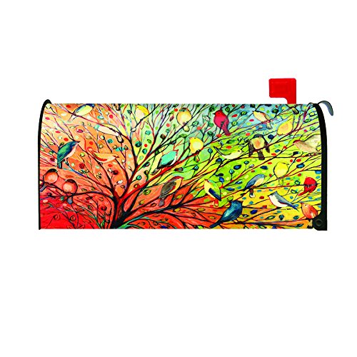 Toland Home Garden Tree Birds Decorative Mailbox Cover