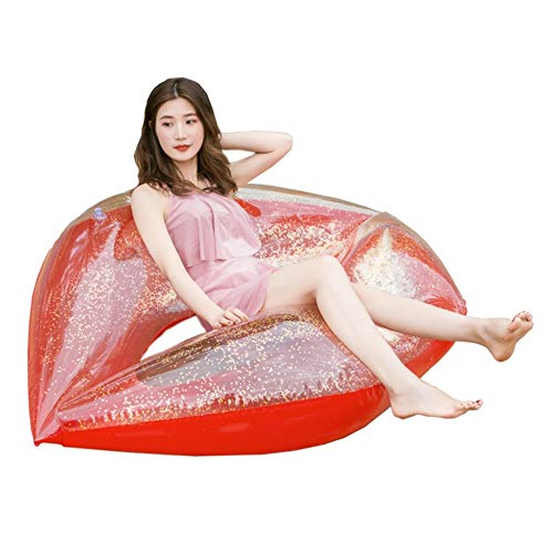QVQV Pool Float Outdoor Lip Floating Row Water Inflatable Floating Bed Bar Atmosphere Props