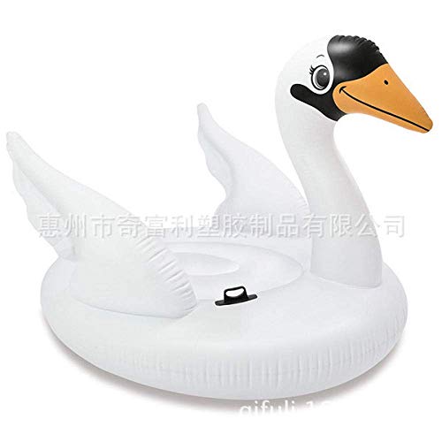 YYCYY Inflatable Floating Row White swan Swimming Pool Floating Bed Adult Beach Water Inflatable Paddling Pool