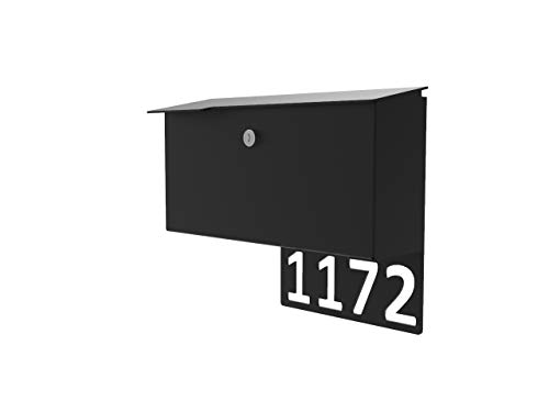 Master Cut Metal Mailbox Medium Capacity Post-Mount Mailbox with Customized Signage Wall Mount Mailbox